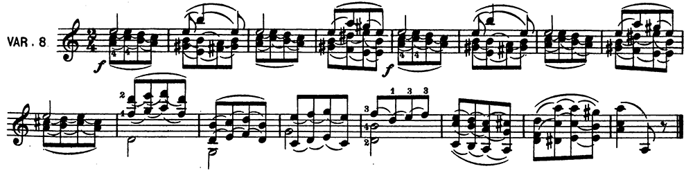 Paganini's Caprice No. 24, variation 8